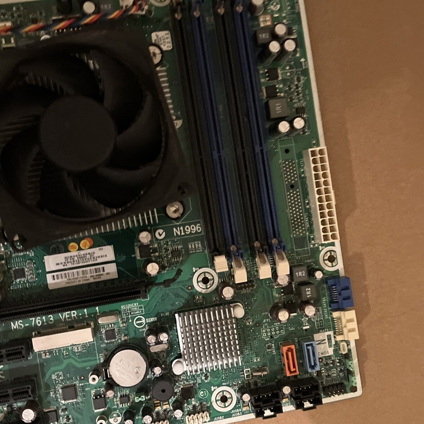 HP MSI MS-7613 Ver1.1 Motherboard ATX Intel CPU i7-860 2.8Ghz 8M/09B608885-001
