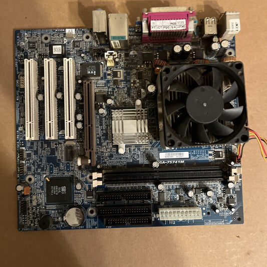 Gigabyte GA-7S741M MicroATX Motherboard CPU AMD 2800+ SDA2800DUT3D 2Ghz