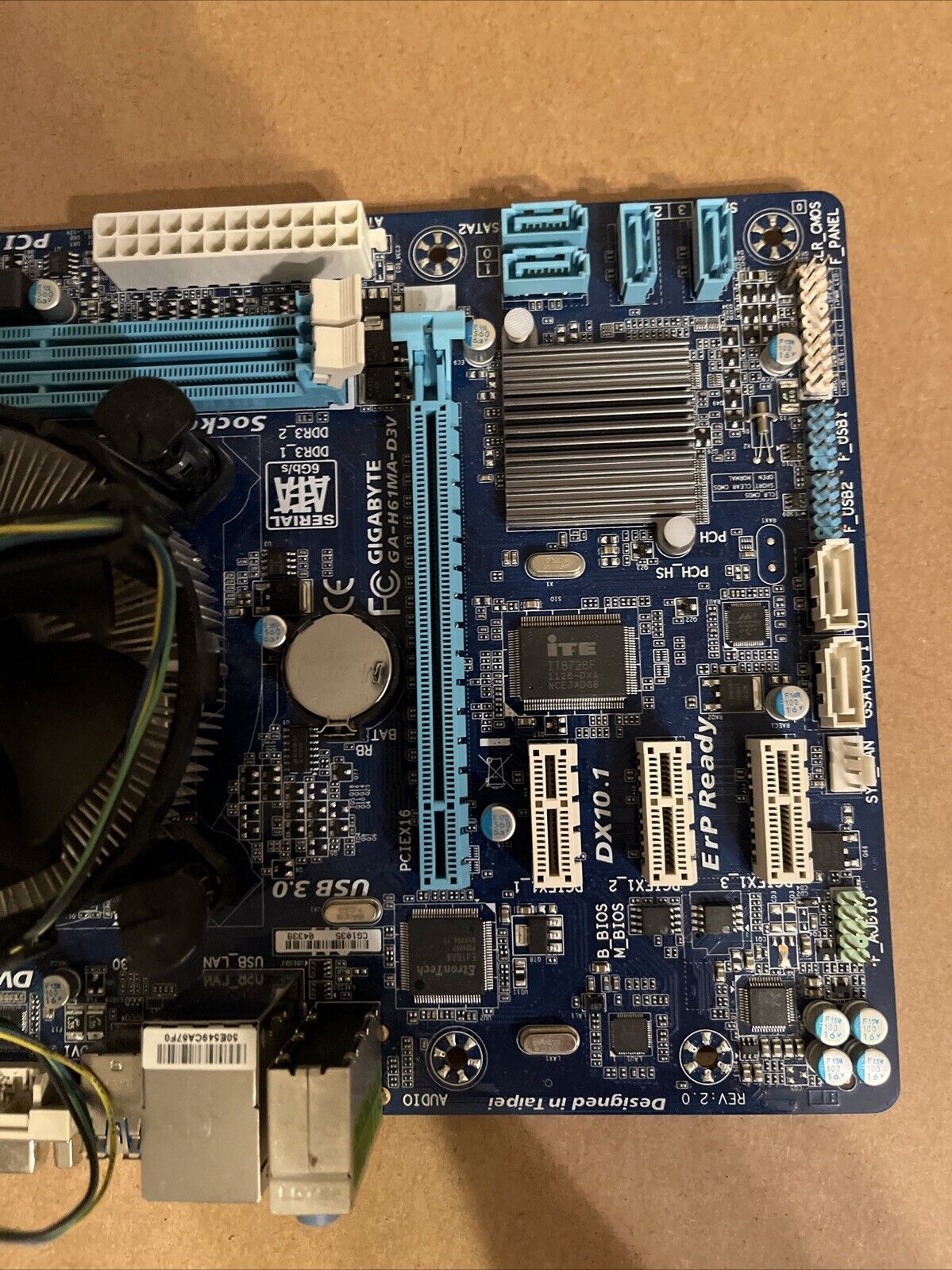 Gigabyte GA-H61MA-D3V MicroATX Motherboard CPU Intel i5-2500K SR008 3.36Ghz