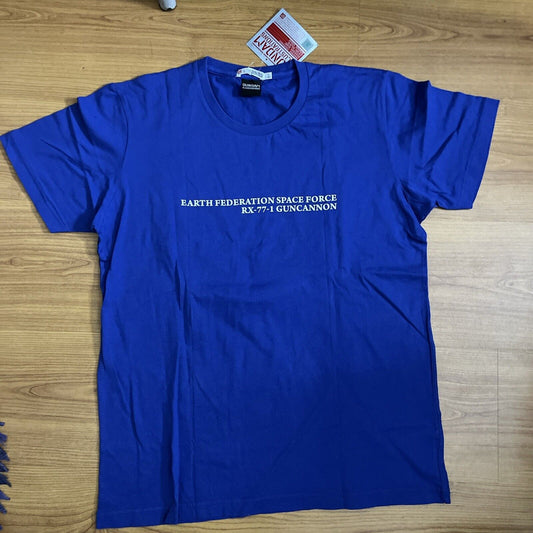 UNIQLO Gundam Illustrations UT Bandai Blue Shirt Large Japan Exclusive