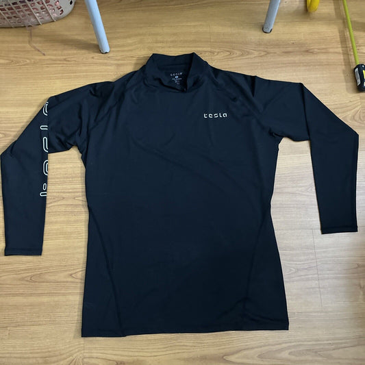 Tesla Long Sleeve Top Black US Medium L European Black