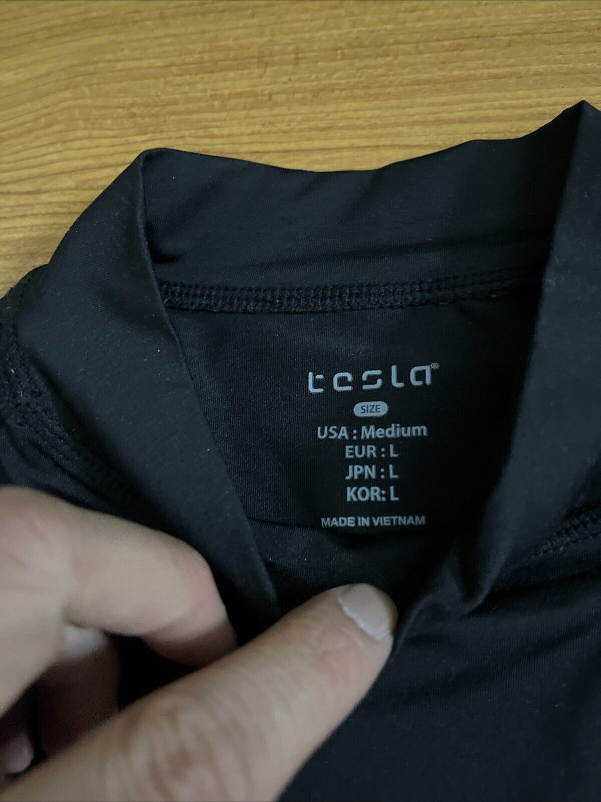 Tesla Long Sleeve Top Black US Medium L European Black