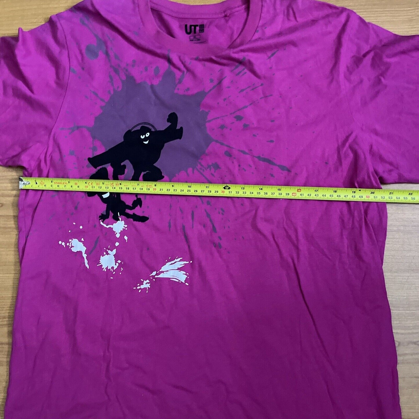 Buzz Lightyear Woody Pixar X UT UNIQLO Short Sleeve Shirt Purple XL