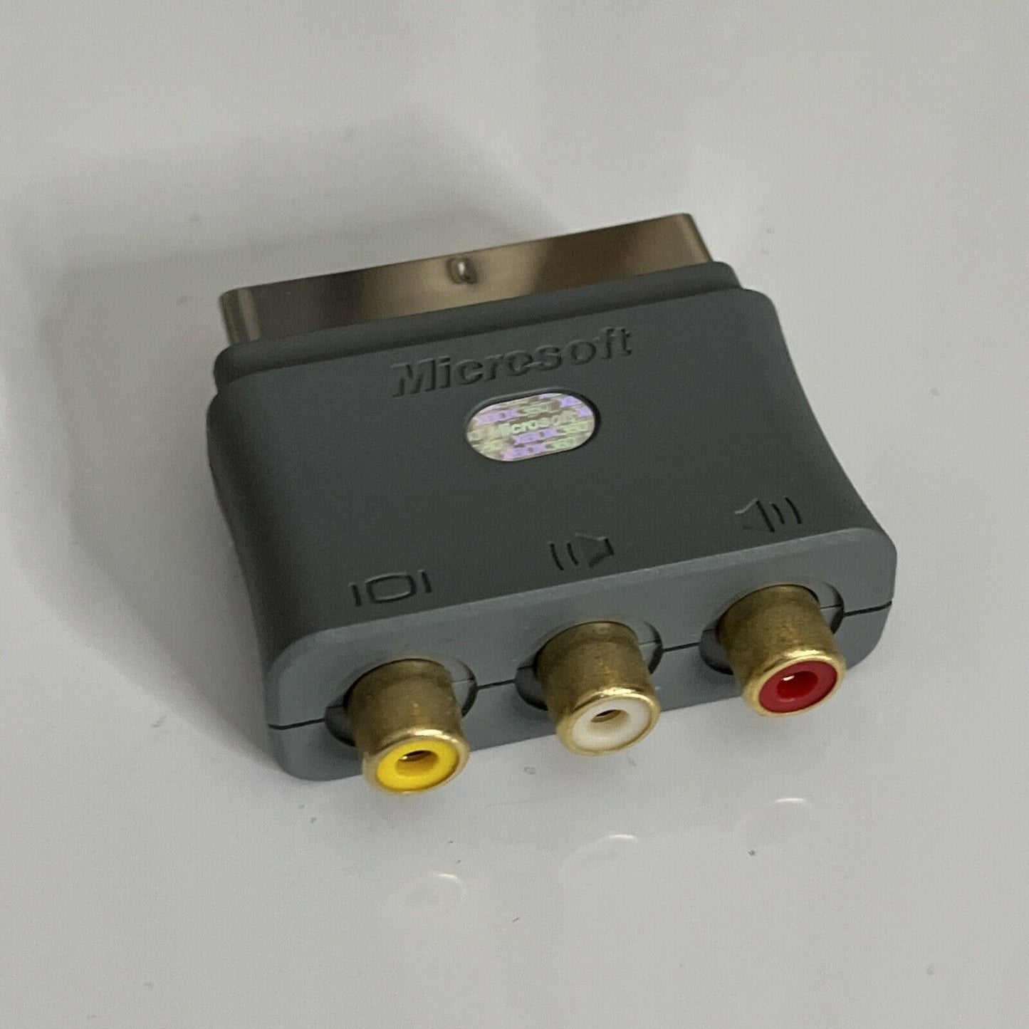 Genuine Microsoft XBOX SCART to Composite RCA AV Adapter Converter