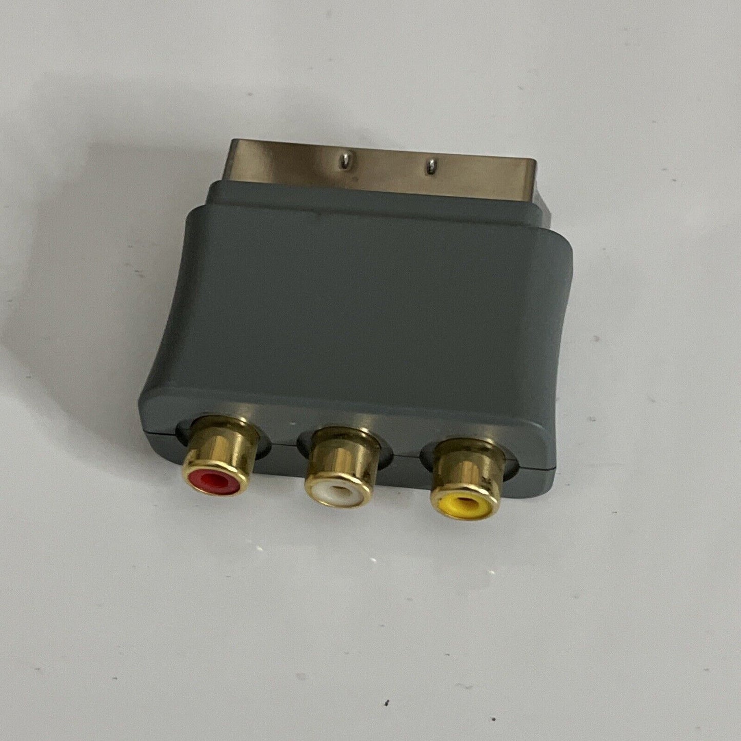 Genuine Microsoft XBOX SCART to Composite RCA AV Adapter Converter