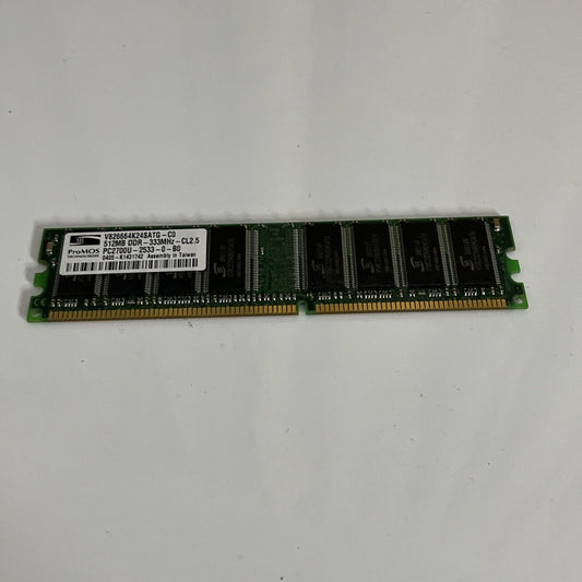ProMOS 512MB RAM DDR-333Mhz-CL2.5 PC2700U-2533-0-B0