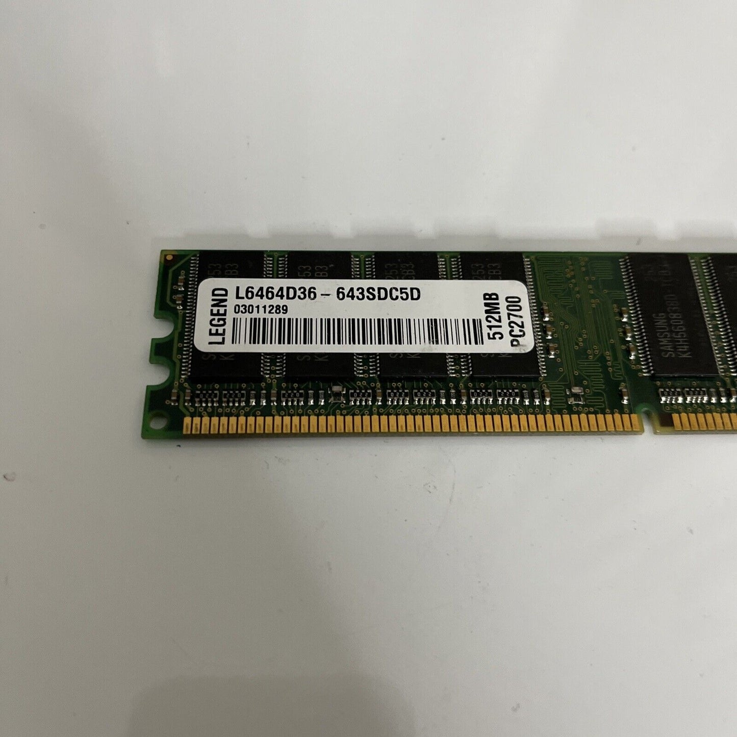 Legend 512MB DDR-333 RAM L6464D36-643SDC5D PC2700