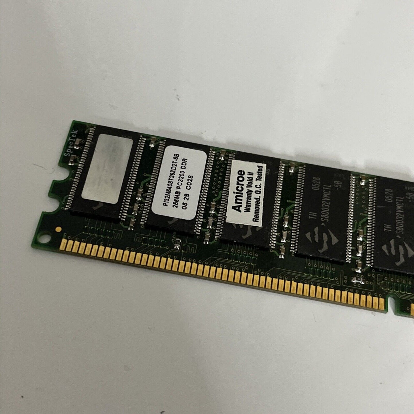 Amicroe 256MB RAM PC3200 DDR 400 Mhz PI32M6408T28ZD2T-5B