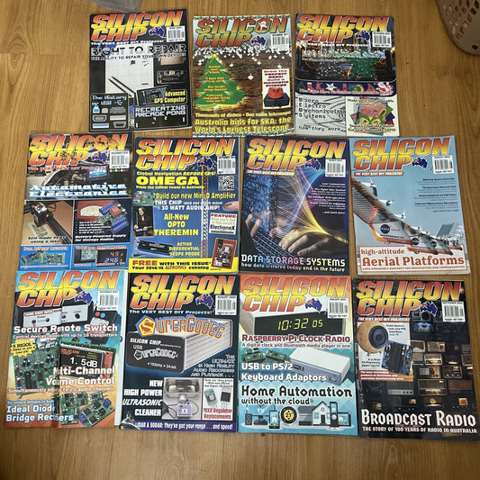11x Silicon Chip Magazine Electronics Australia 2020-2024