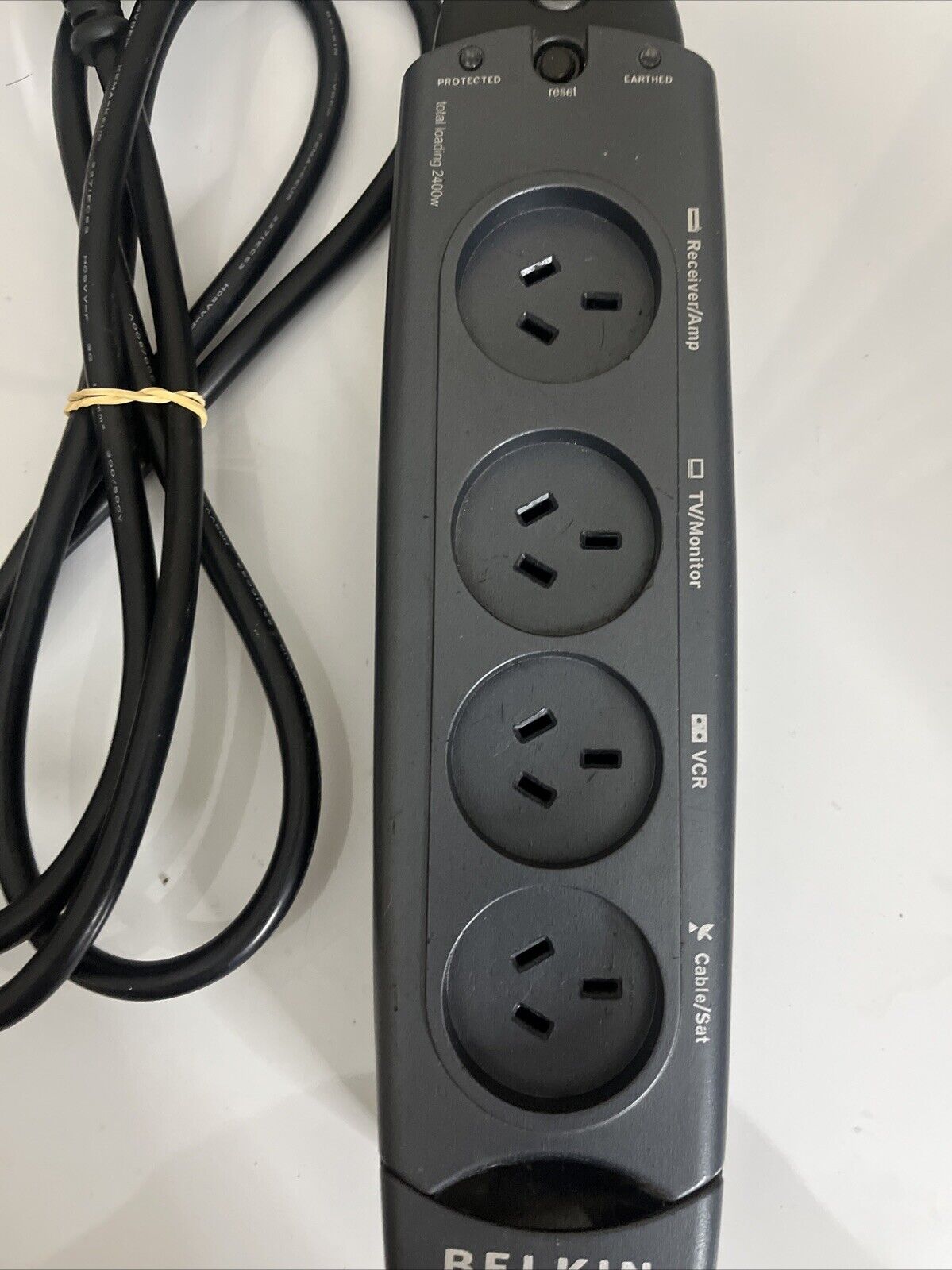 Belkin Pure AV 4x Power Socket Outlet Voltage Surge Suppressor Protect ...