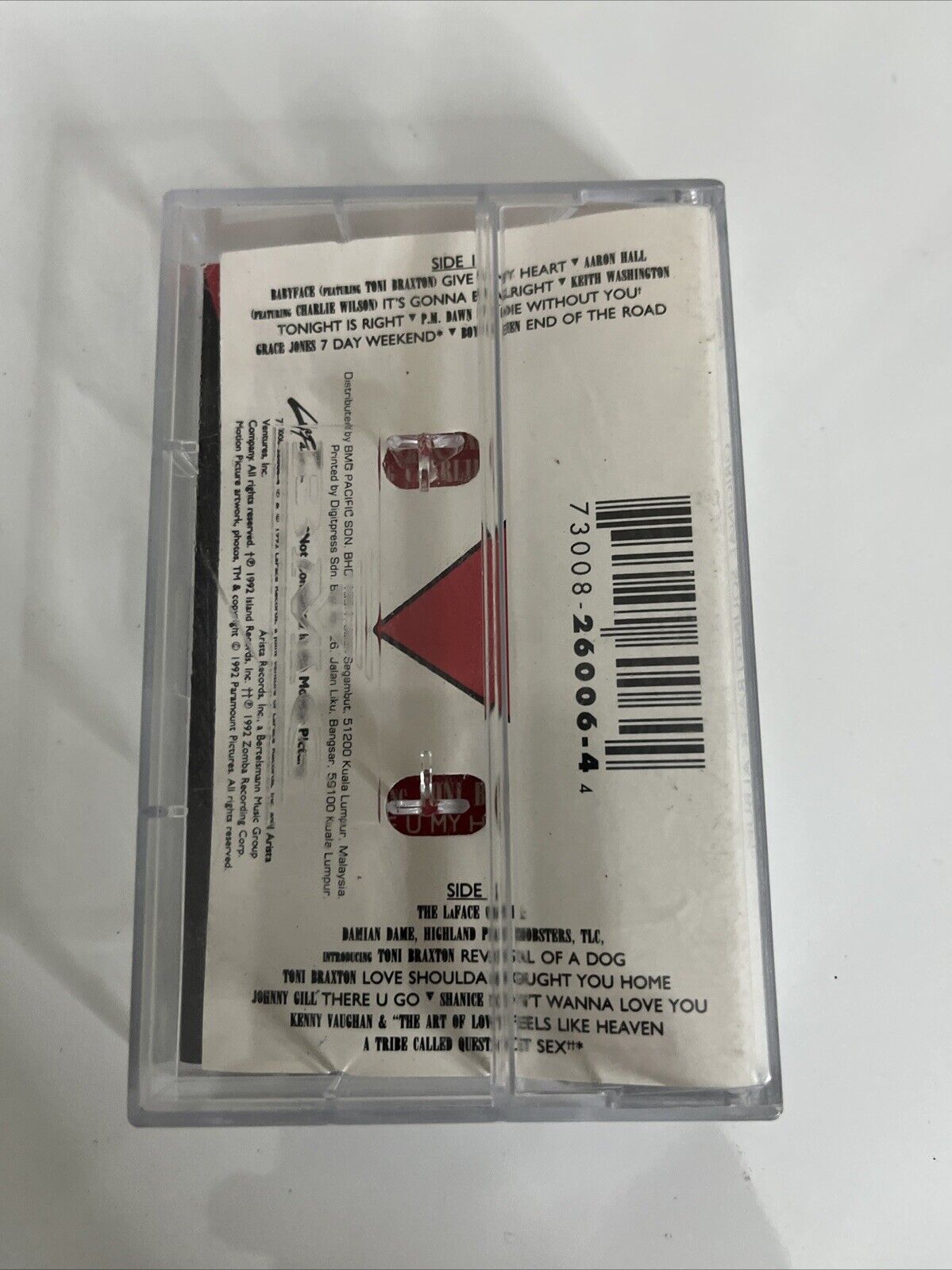 Boomerang Original Soundtrack Album (Audio Cassette, 1992) LaFace Records