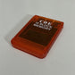 PS1 PlayStation Memory Card Transparent Red 1MB COE