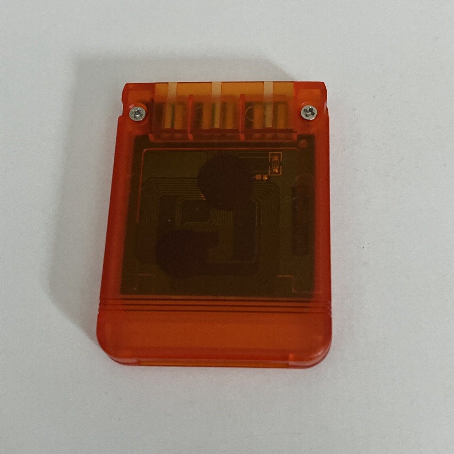 PS1 PlayStation Memory Card Transparent Red 1MB COE