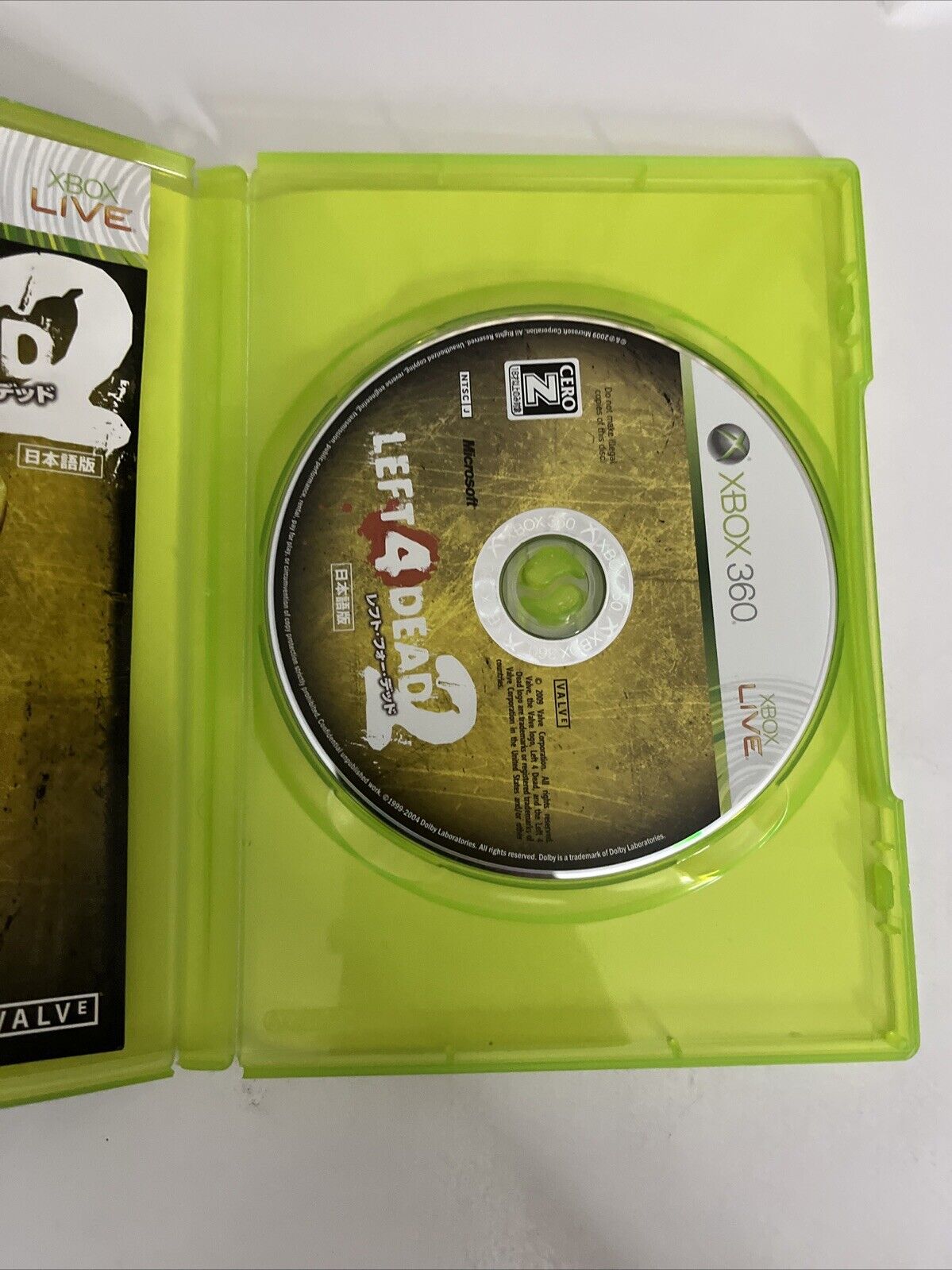 Left 4 Dead 2  Microsoft XBOX 360 NTSC-J JAPAN Shooter  2009 Game Complete