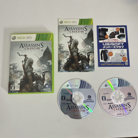 Assassin's Creed III  Microsoft XBOX 360 NTSC-J JAPAN Game 2012 Complete