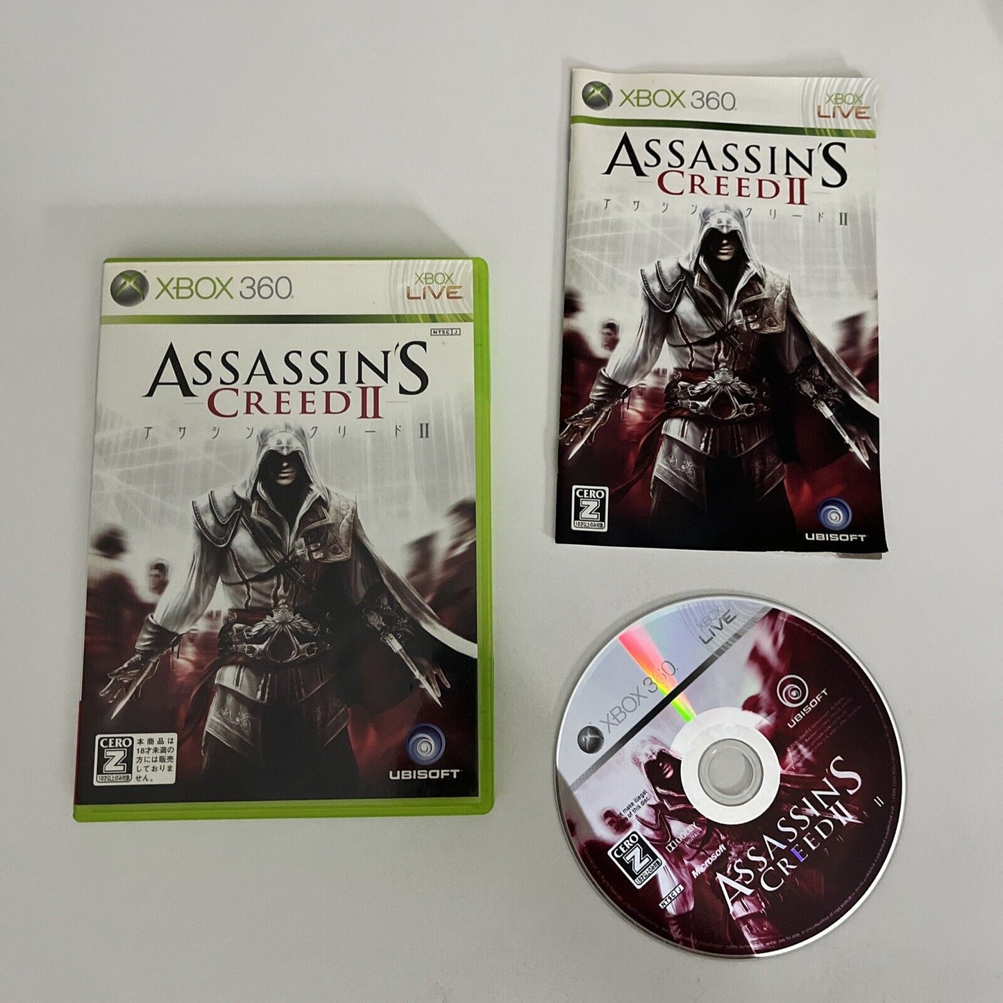 Assassin's Creed II  Microsoft XBOX 360 NTSC-J JAPAN 2009 Game Complete