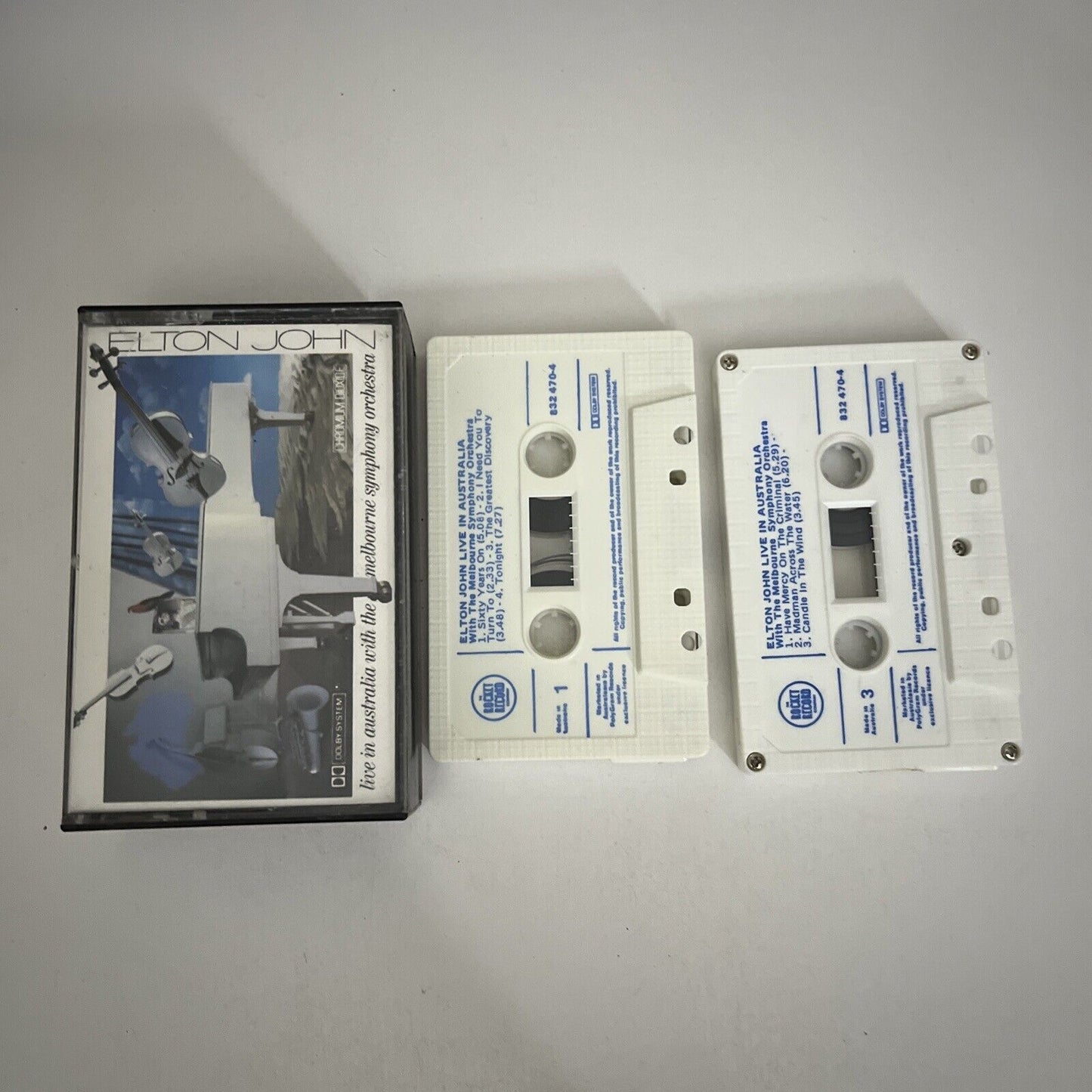 Elton John Live In Australia With The Melbourne Symphony Orchestra Cassette 1987