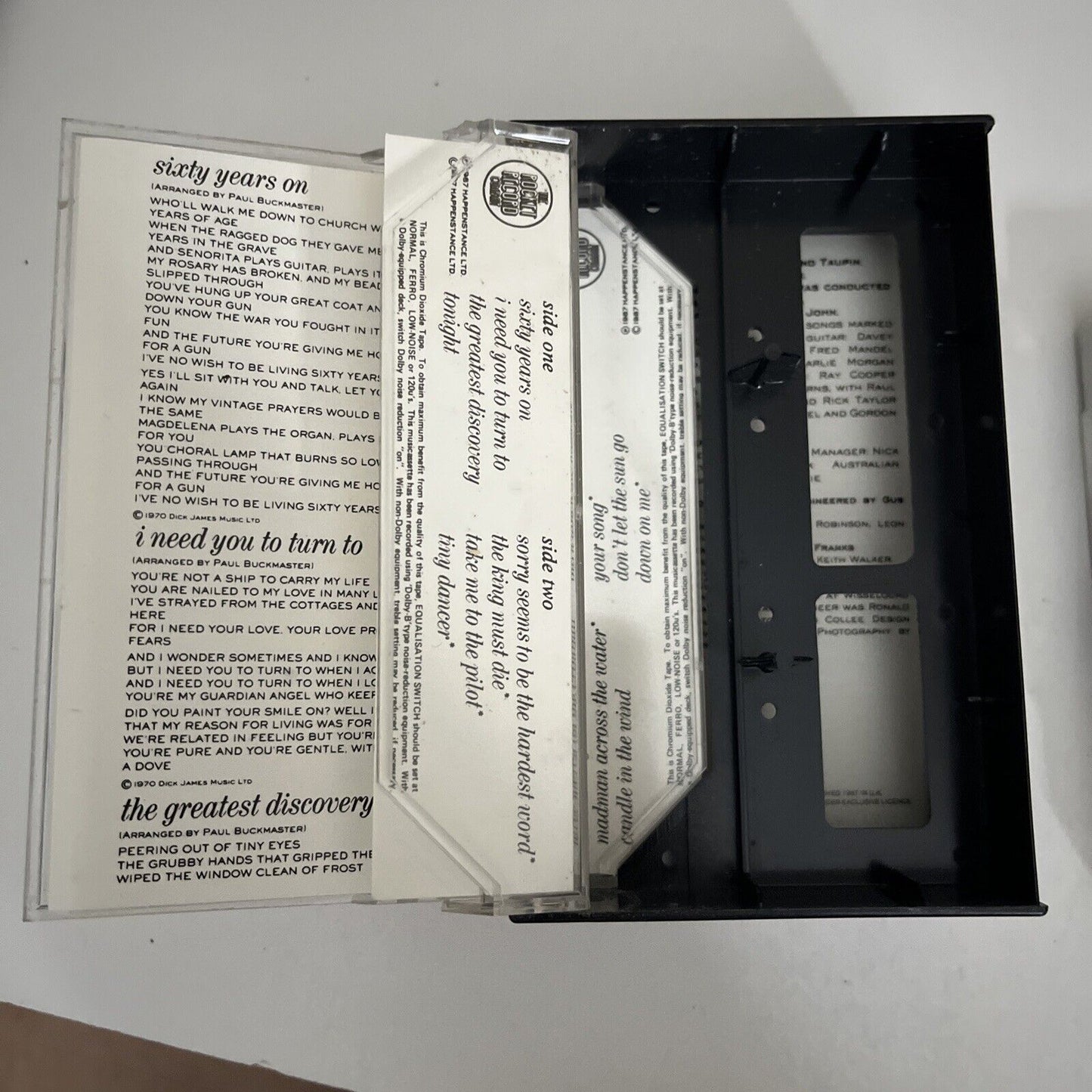 Elton John Live In Australia With The Melbourne Symphony Orchestra Cassette 1987