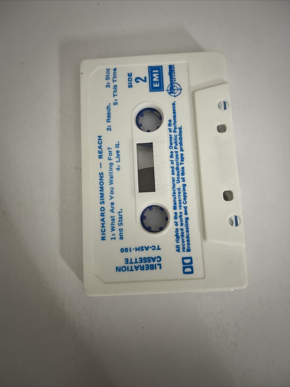 Richard Simmons – Reach (Music Cassette, 1982) Album TC-ASH-100