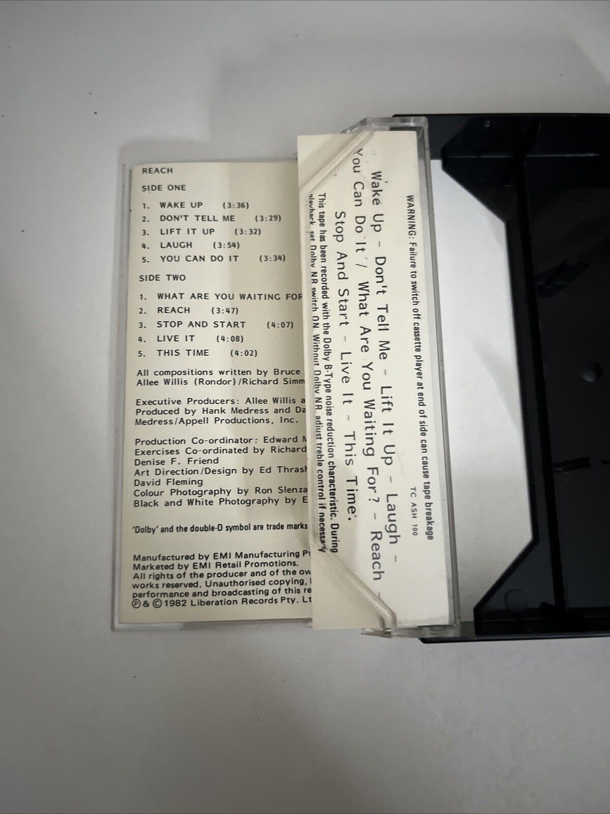 Richard Simmons – Reach (Music Cassette, 1982) Album TC-ASH-100