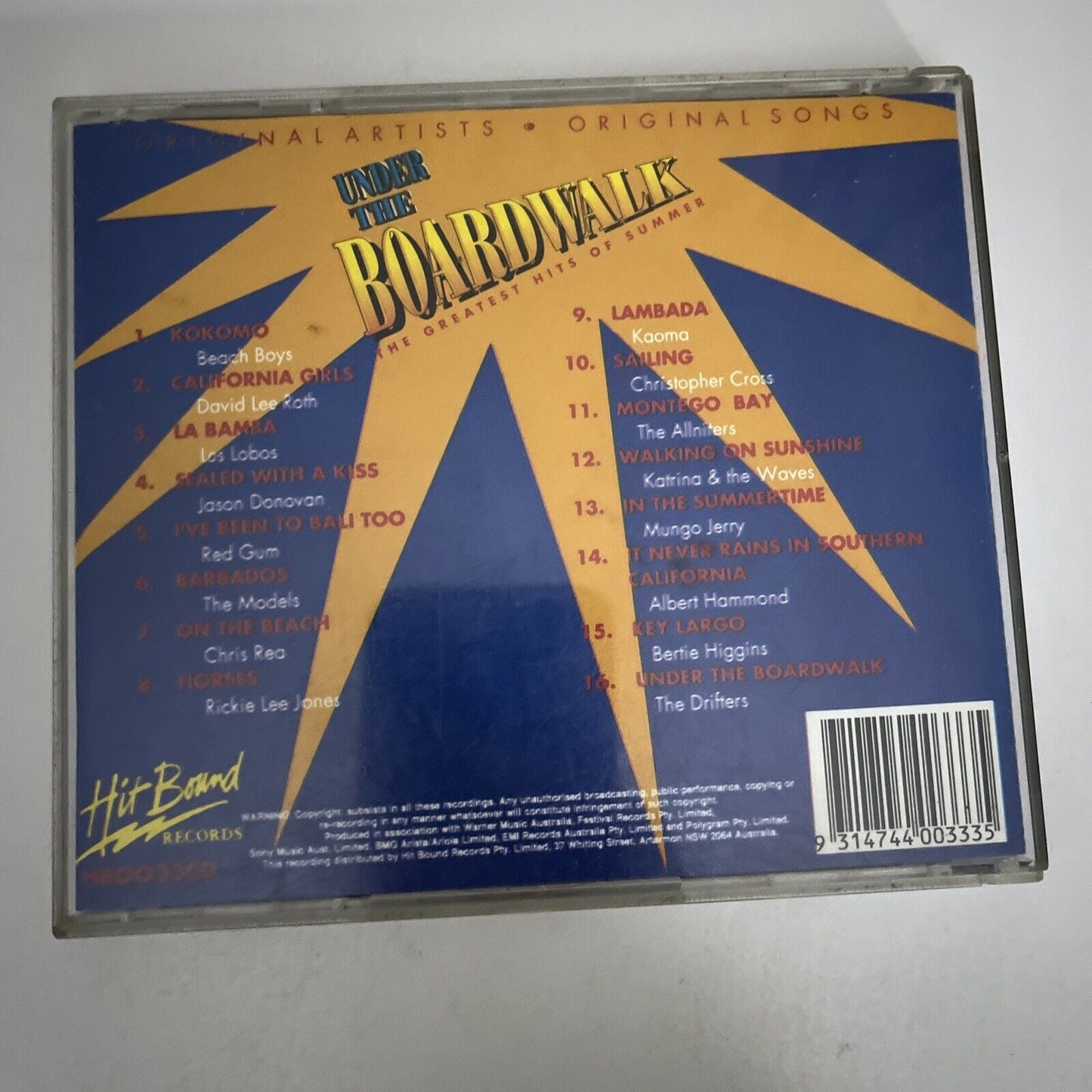 Under The Boardwalk : The Greatest Hits Of Summer (CD, 1989)