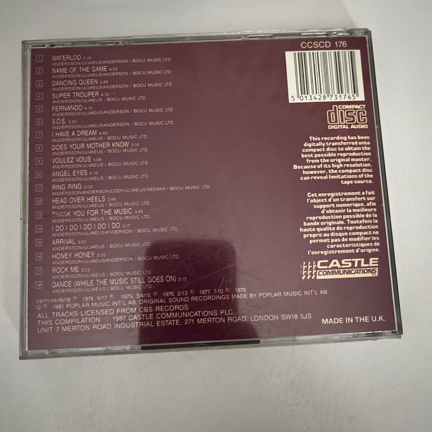 ABBA The Collection (CD, 1987) Album