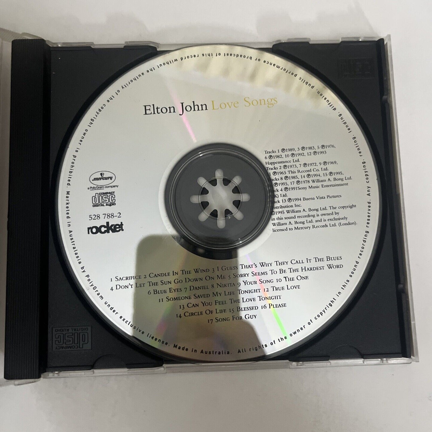 Love Songs by Elton John (CD, 1995) Album