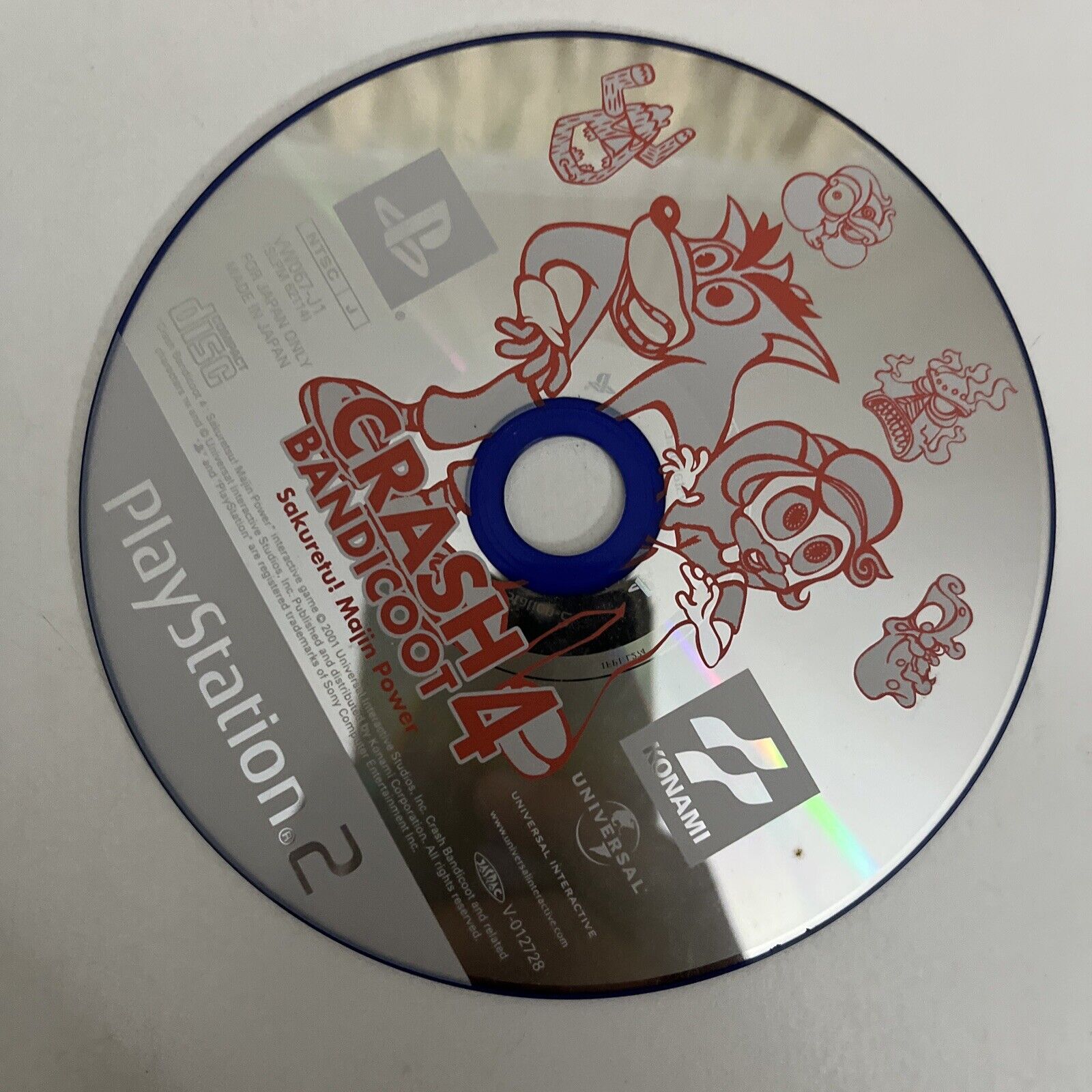 Jeu Crash Bandicoot 4 Sakuretsu Majin Power Cortex 2 — Version PS2 NTSC-J Japon, état Correct Avec Boîtier