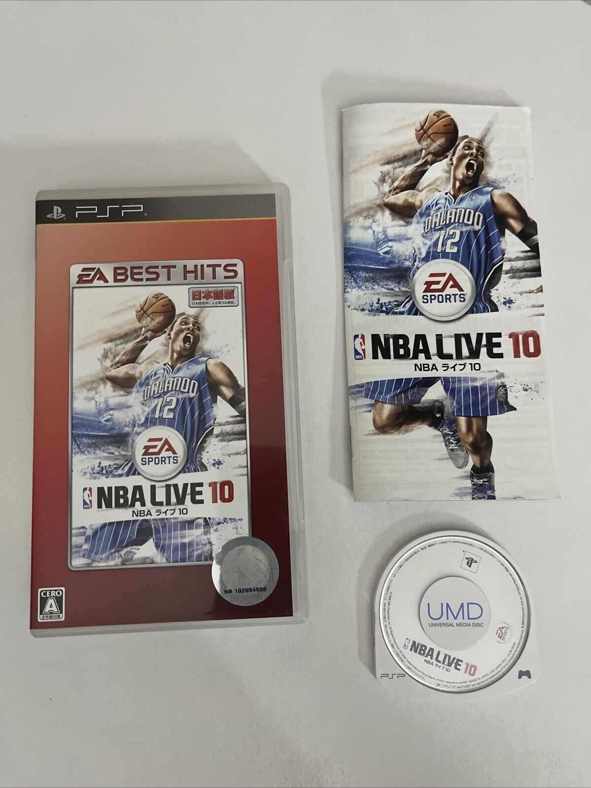 NBA Live 10  PSP Sony PlayStation Portable JAPAN Basketball 2010 Game Complete