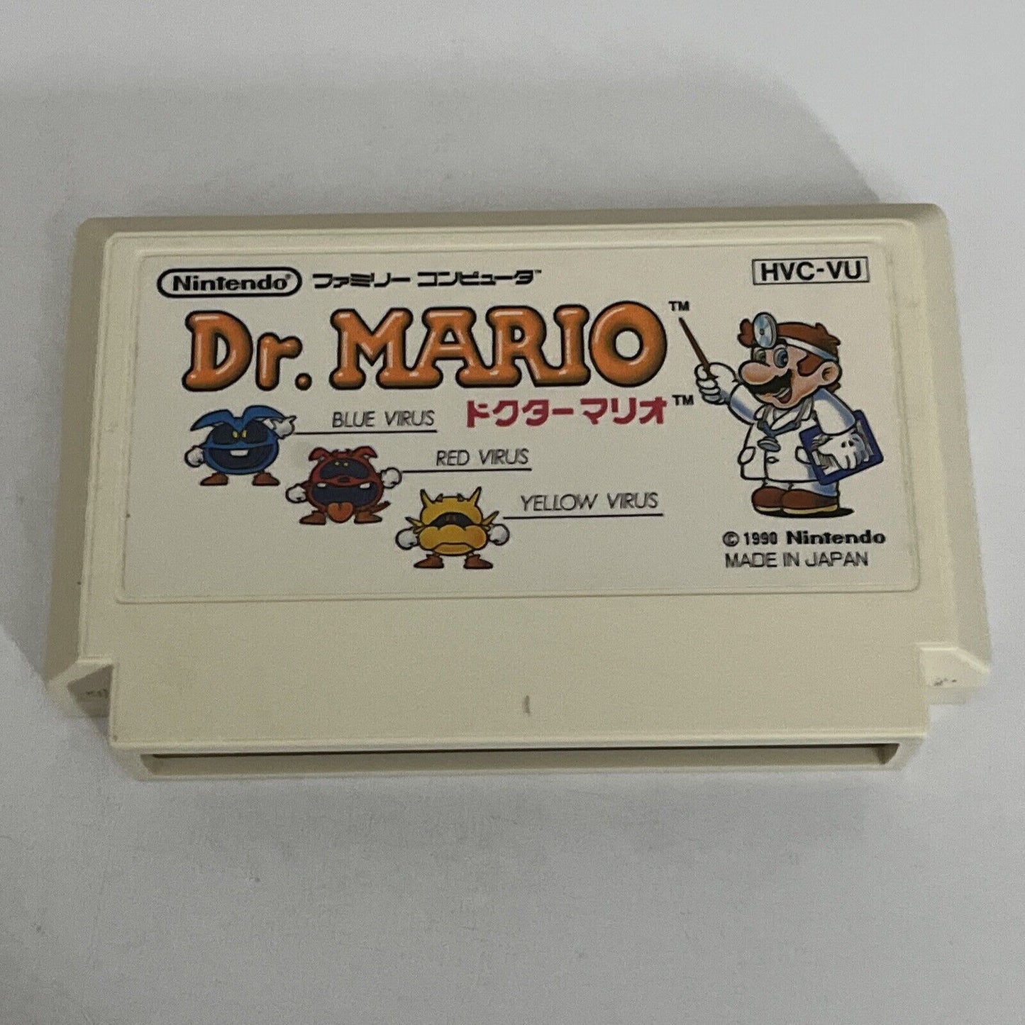 Dr Mario FC Nintendo Famicom NES NTSC-J JAPAN 1990 Puzzle Game