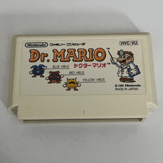 Dr Mario FC Nintendo Famicom NES NTSC-J JAPAN 1990 Puzzle Game