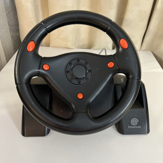 Genuine Sega Dreamcast Racing Wheel Controller HKT-7400