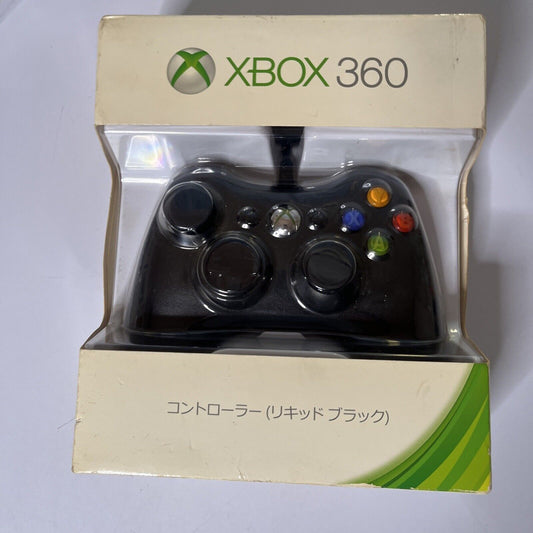 Genuine Official Microsoft Xbox 360 Controller USB Wired Black Boxed