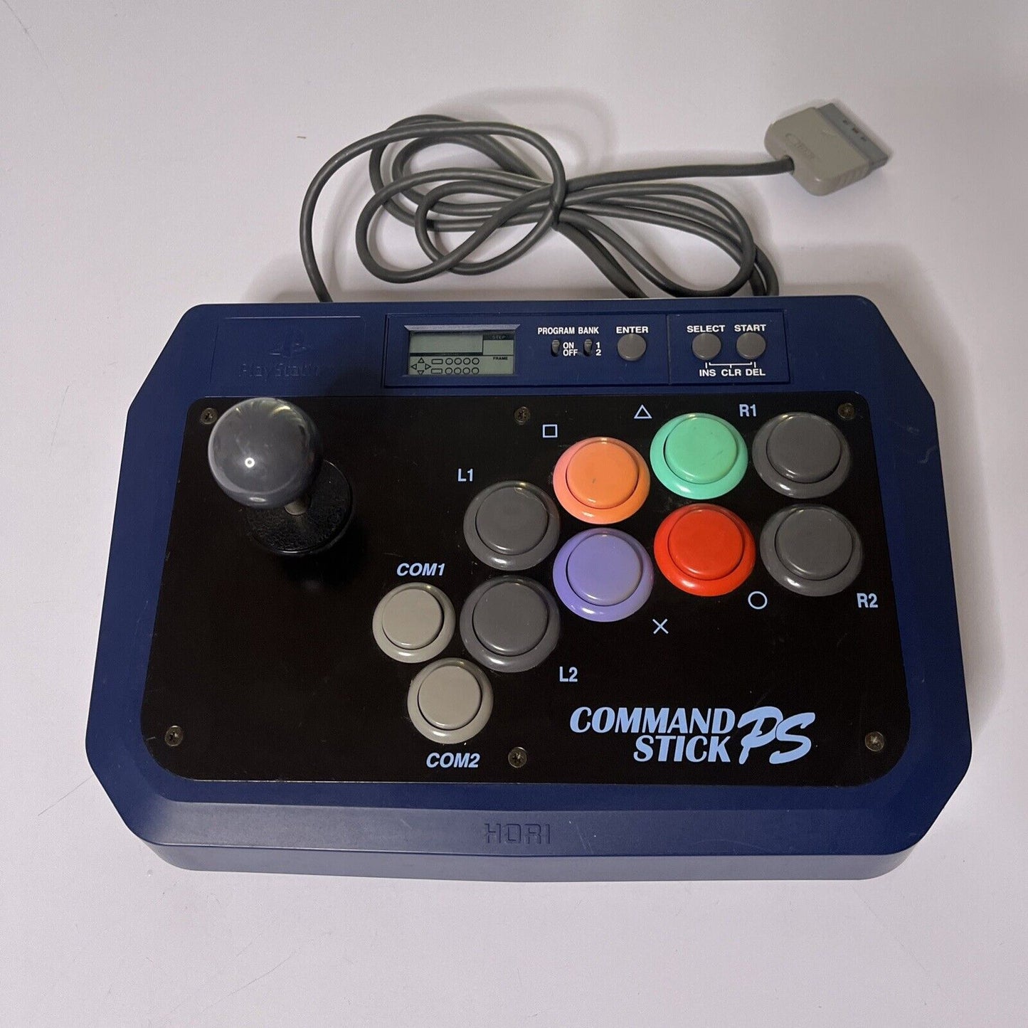 Hori PlayStation Command Arcade Stick Programmable HPS-11 Made Japan for PS1 PS2