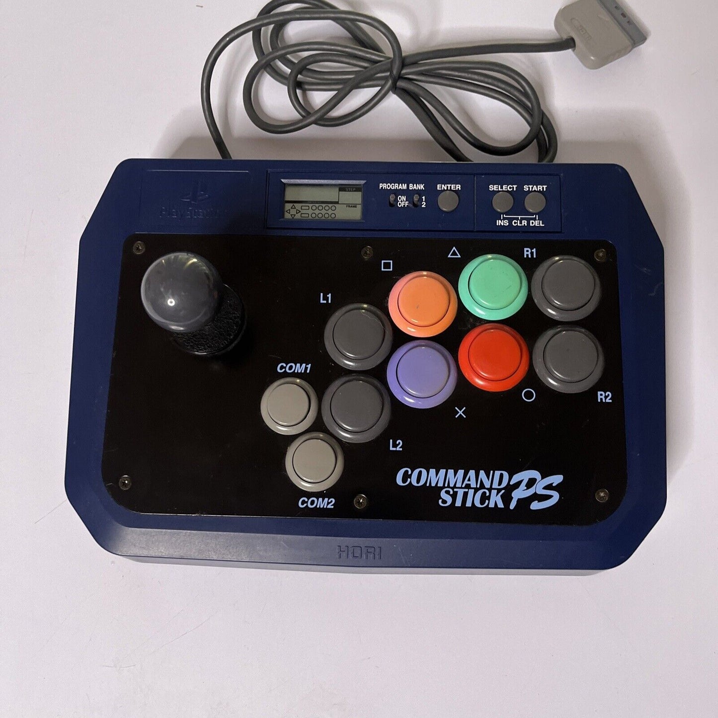 Hori PlayStation Command Arcade Stick Programmable HPS-11 Made Japan for PS1 PS2