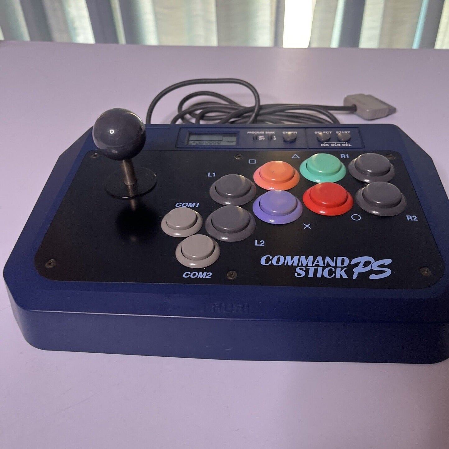 Hori PlayStation Command Arcade Stick Programmable HPS-11 Made Japan for PS1 PS2