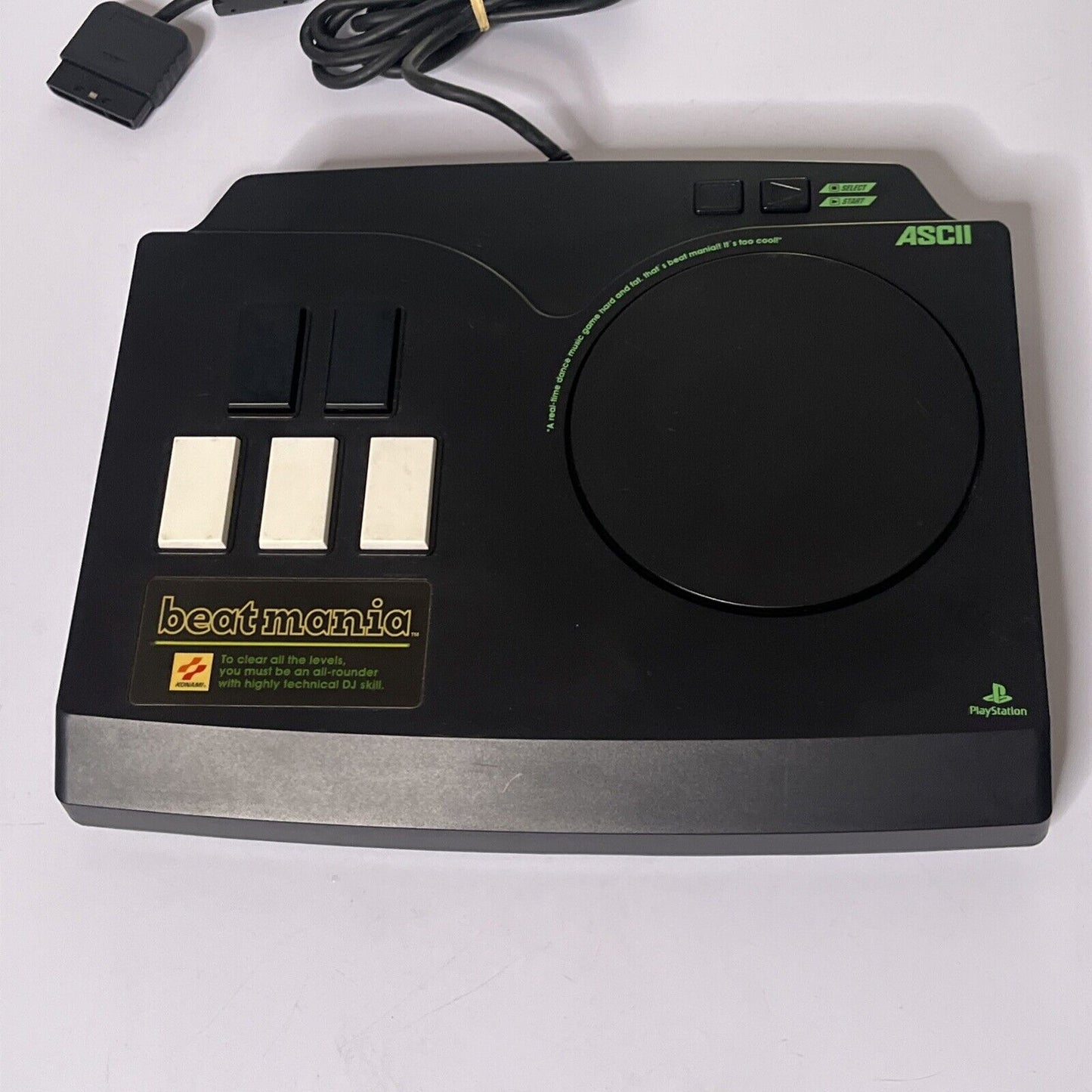 ASCII Genuine Konami Beatmania Controller PlayStation PS1 ASC-0515BM