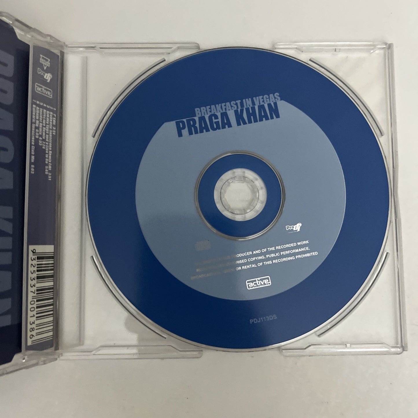 Praga Khan – Breakfast In Vegas (CD, 1999) Single PDJ113DS