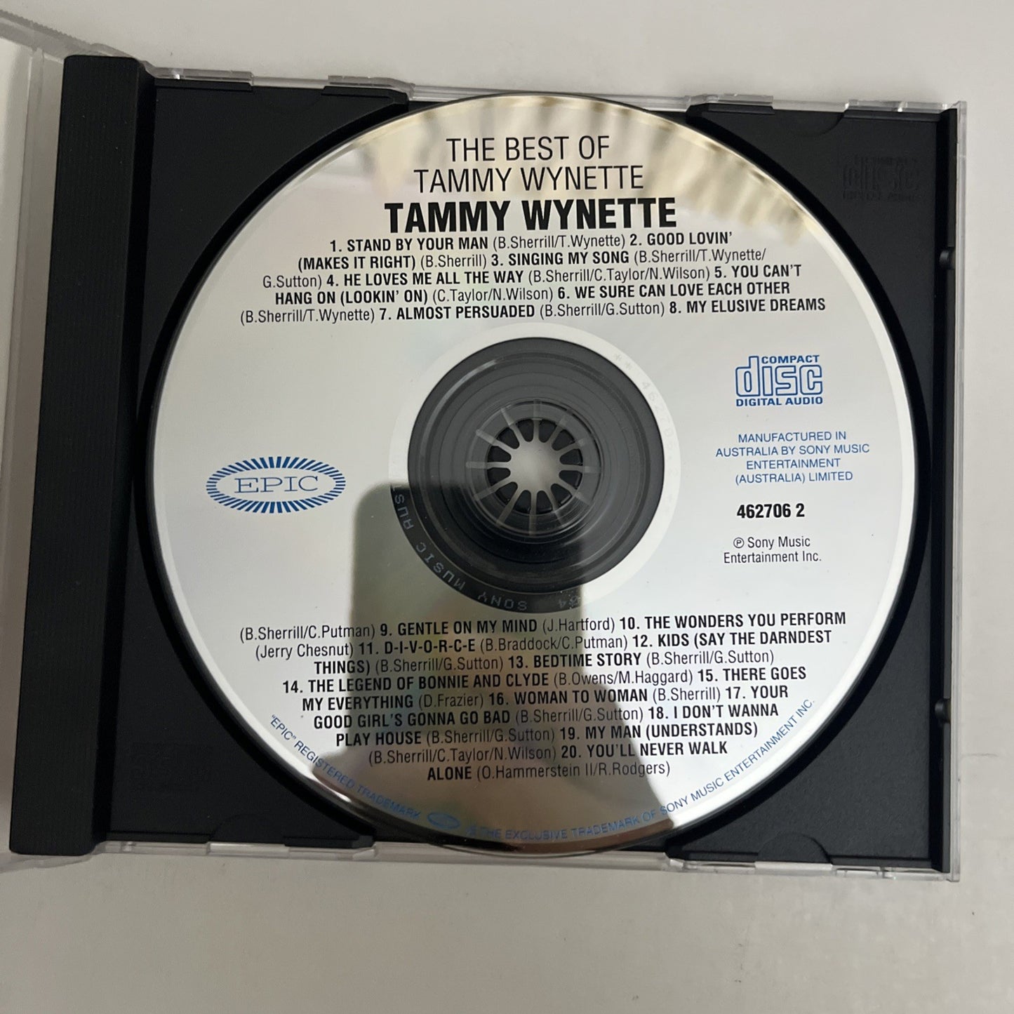 Tammy Wynette – The Best Of Tammy Wynette (CD, 1989) Album 462706 2