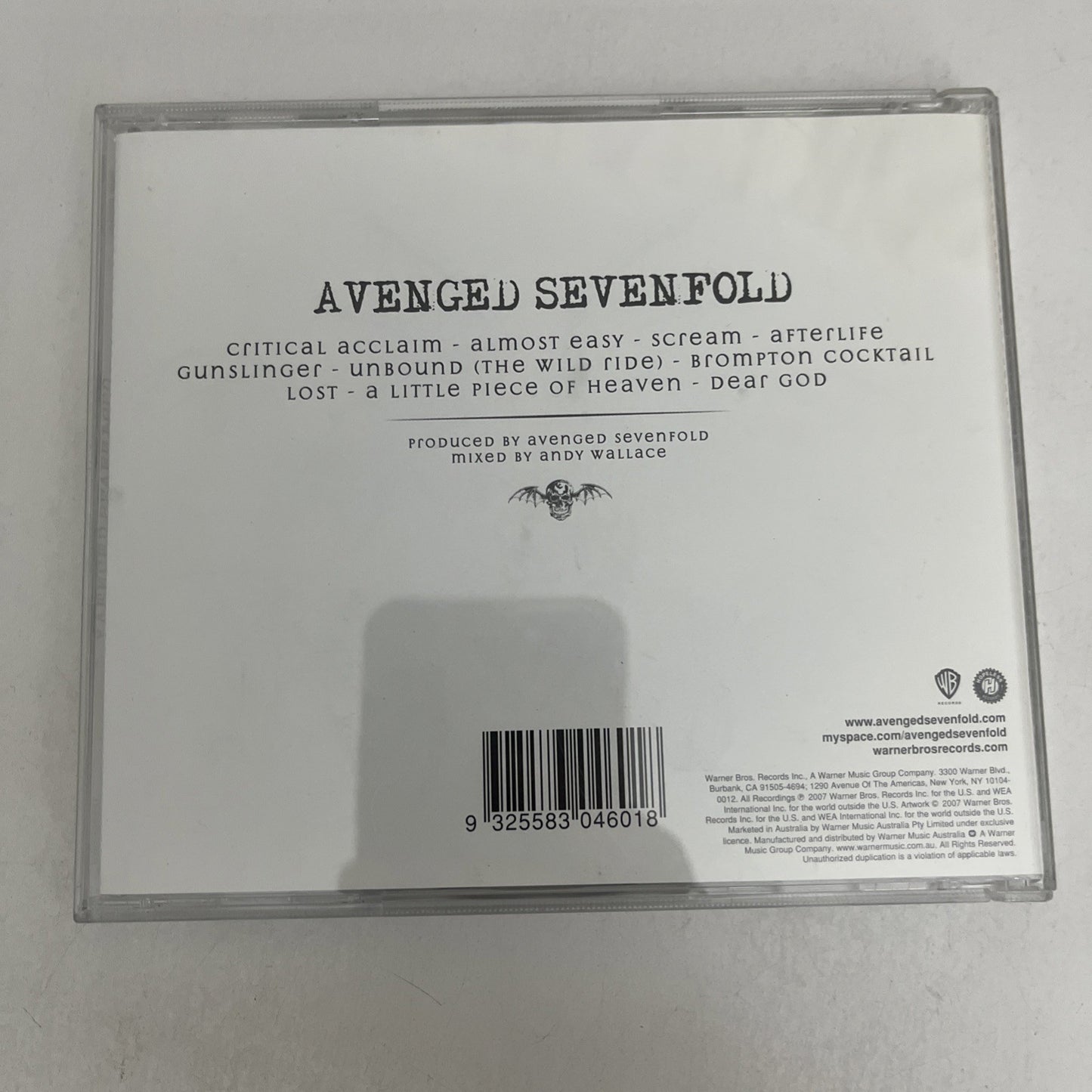 Avenged Sevenfold – Avenged Sevenfold (CD, 2007) Album 9362499201