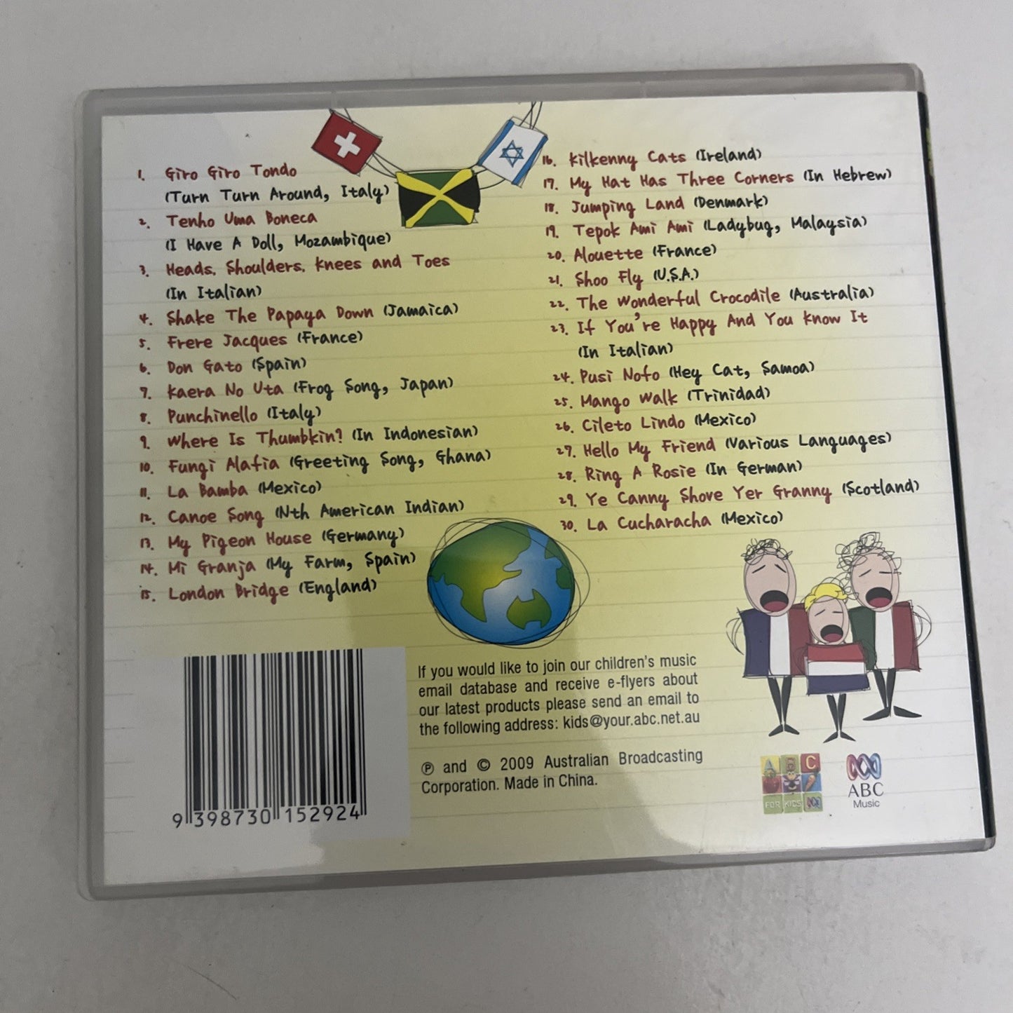 Kids Songs From Around The World by ABC Music (CD, 2009) Australia D-301529-2