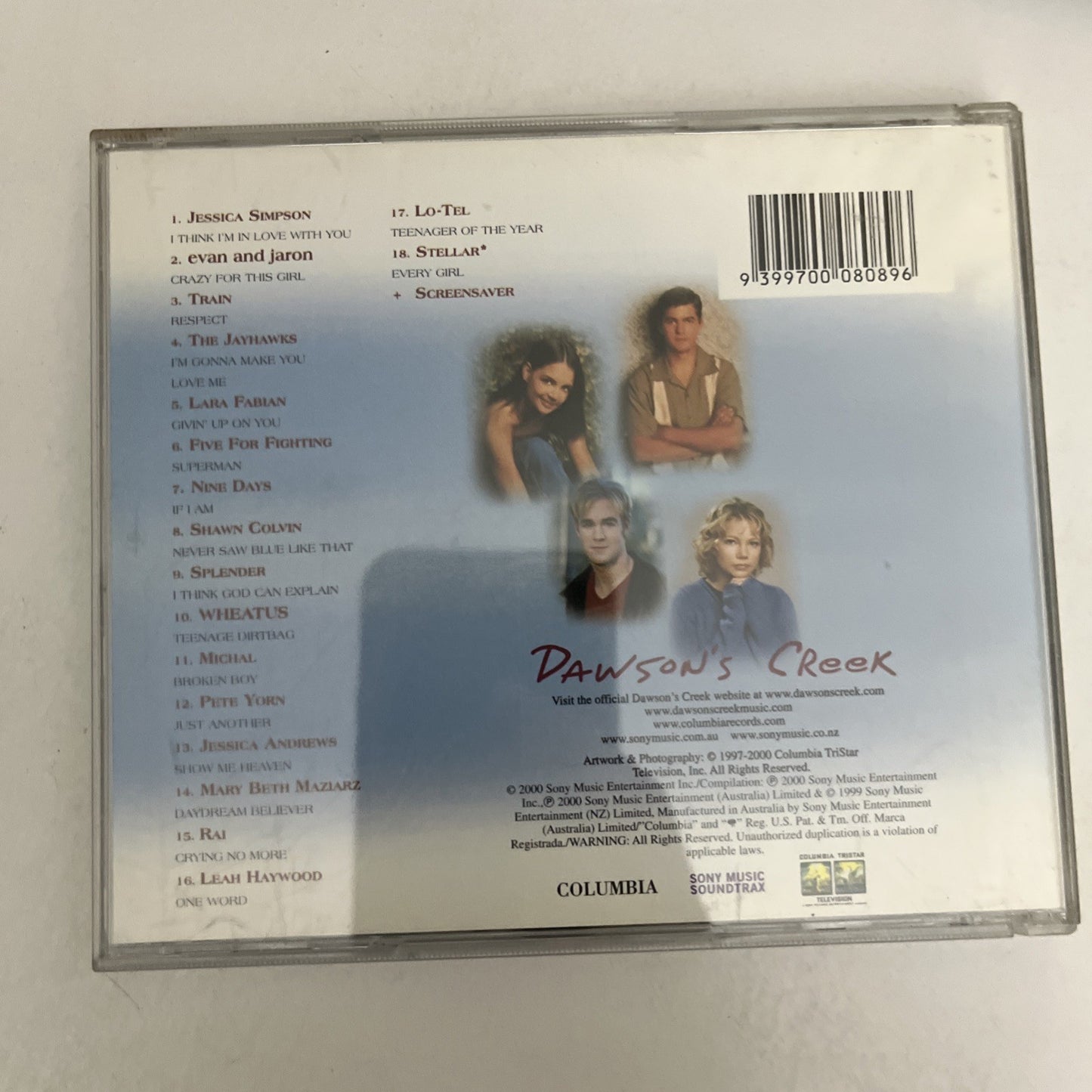 Songs From Dawson's Creek Volume 2 (CD, 2000) TV Soundtrack Album 5007492000