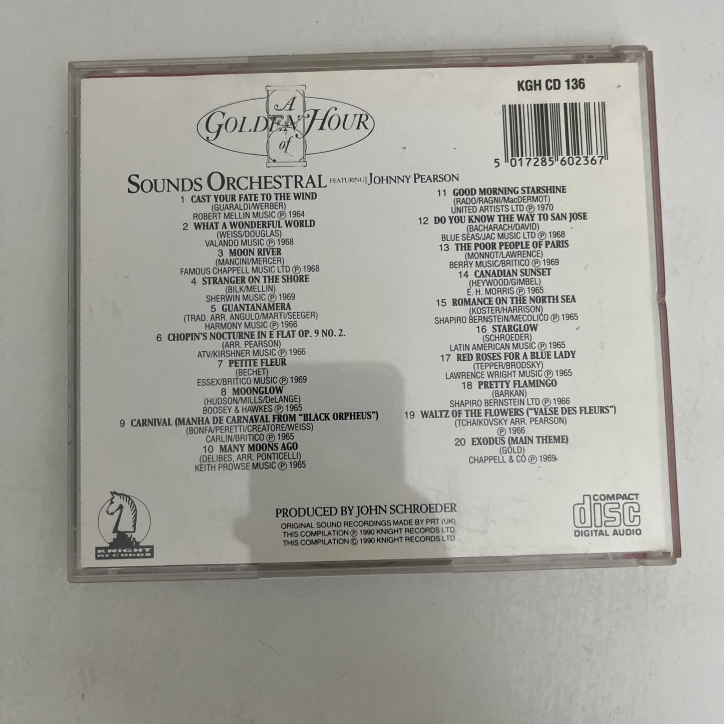 Sounds Orchestral – A Golden Hour Of (CD, 1990) Album KGH CD 136