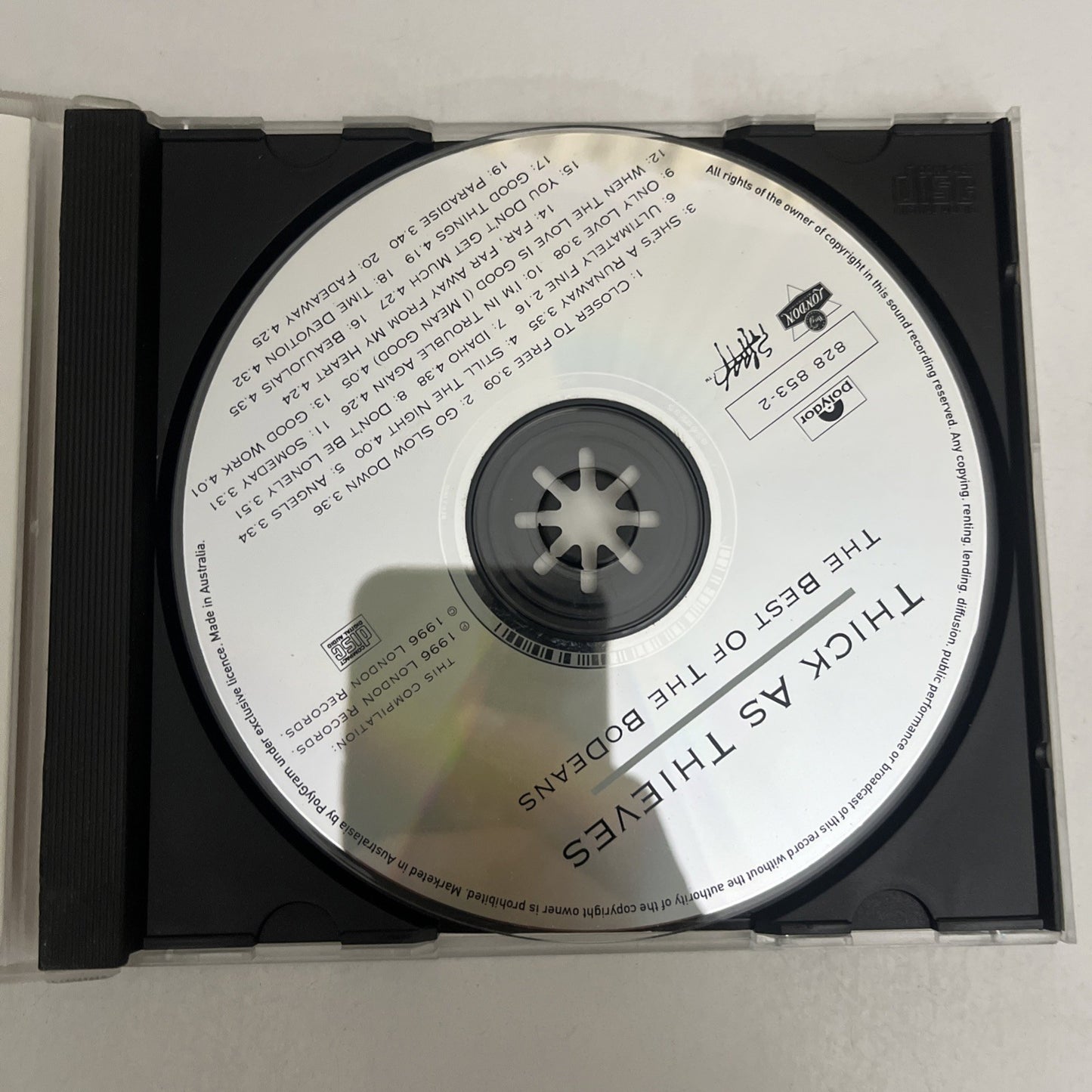 BoDeans – Thick As Thieves, The Best Of The Bodeans (CD, 1996) Album 828 853 2