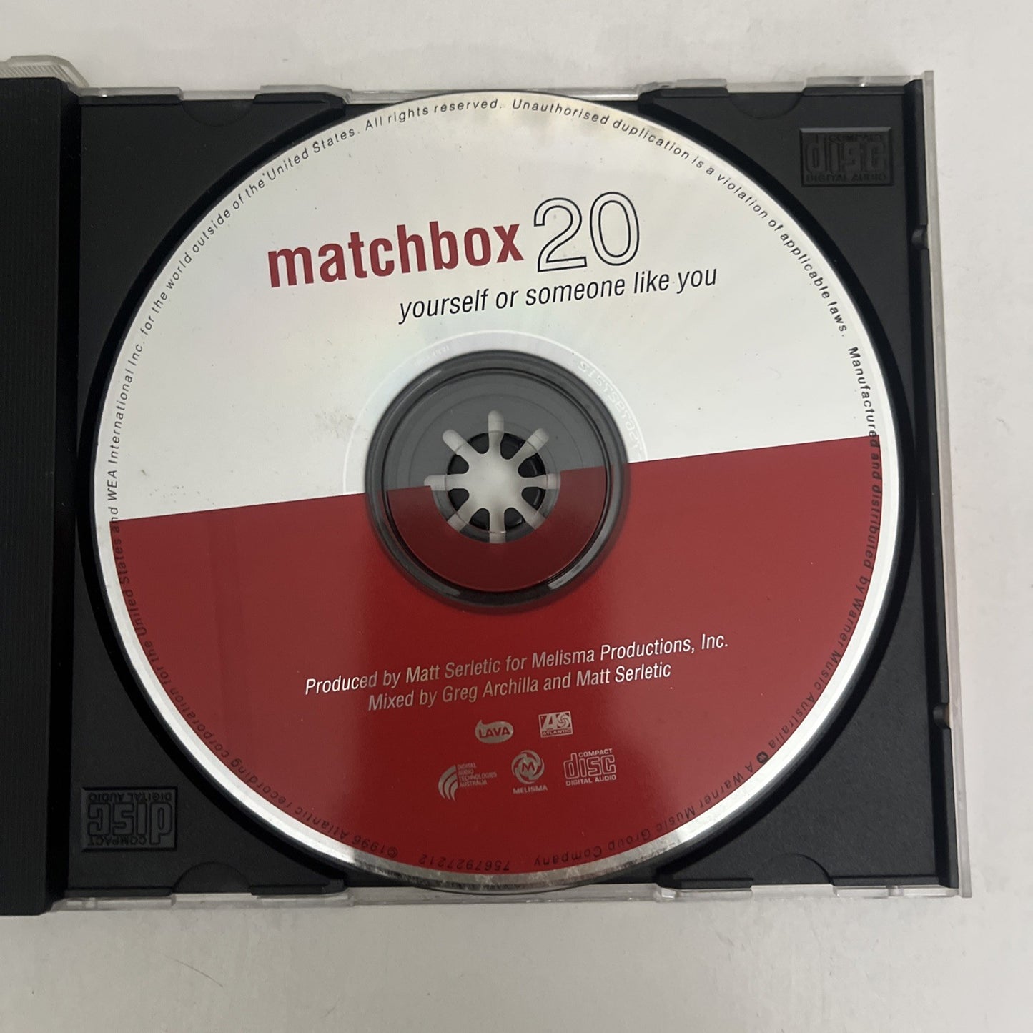 Matchbox Twenty – Yourself Or Someone Like You (CD, 1996) Album 7567927212
