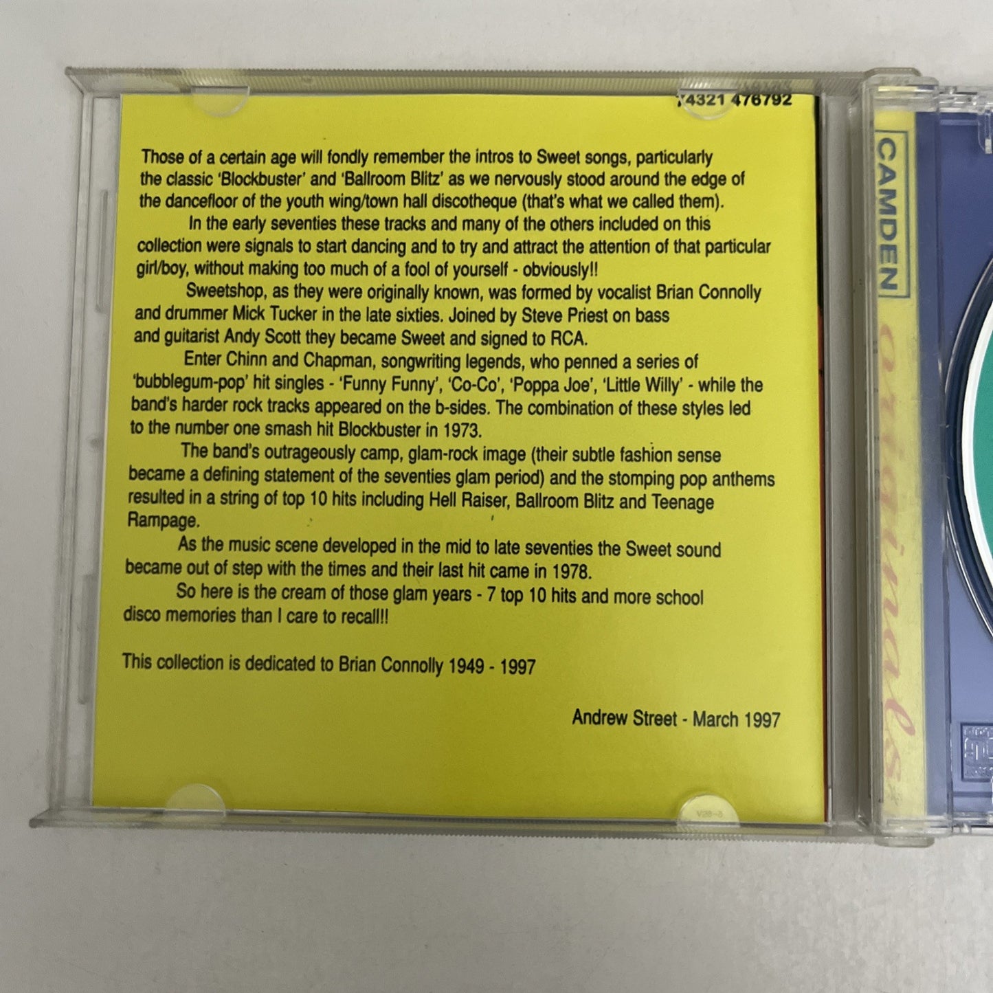 The Sweet – The Best Of Sweet (CD, 1997) Album 74321 476792