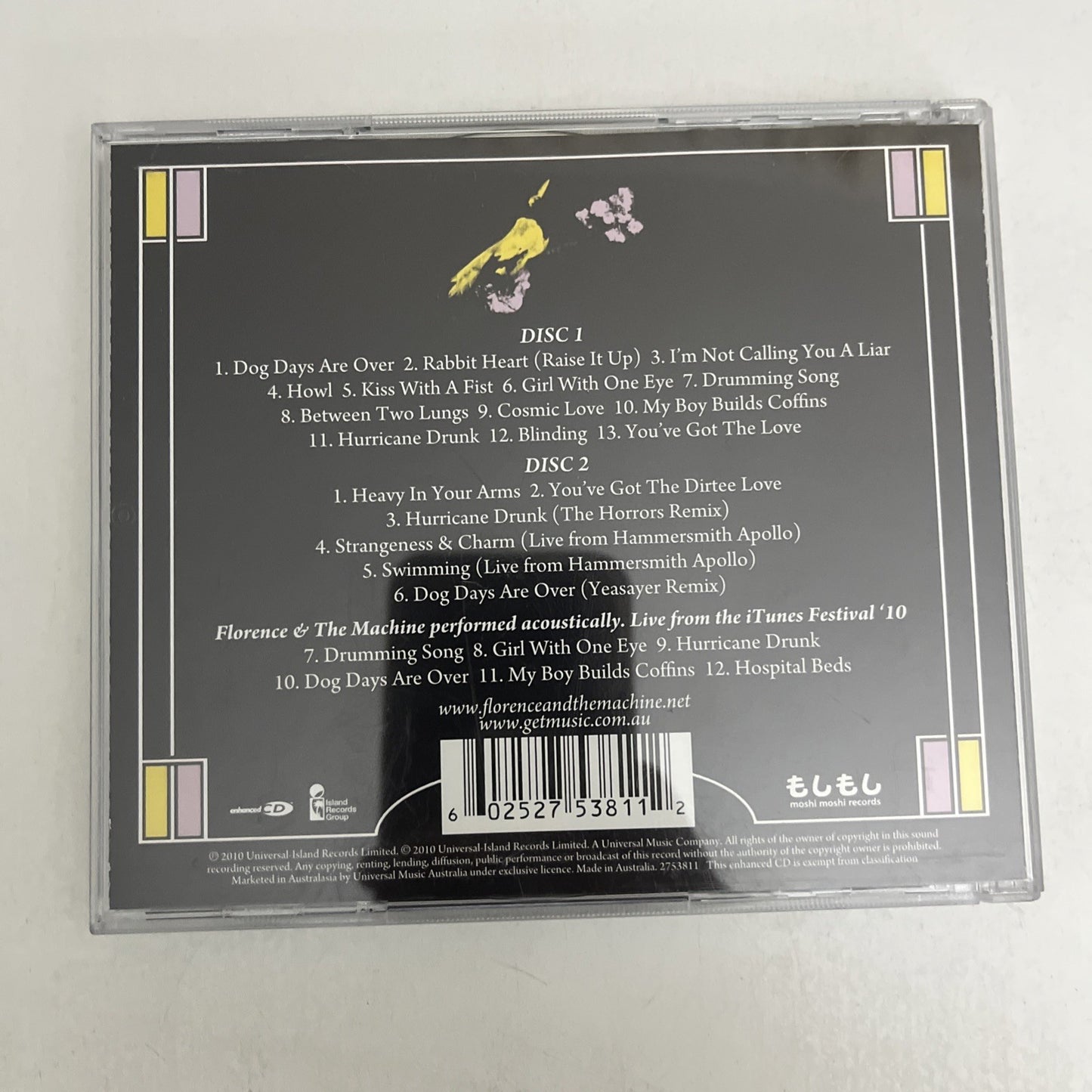 Florence And The Machine – Between Two Lungs (CD, 2010, 2-Disc) Album