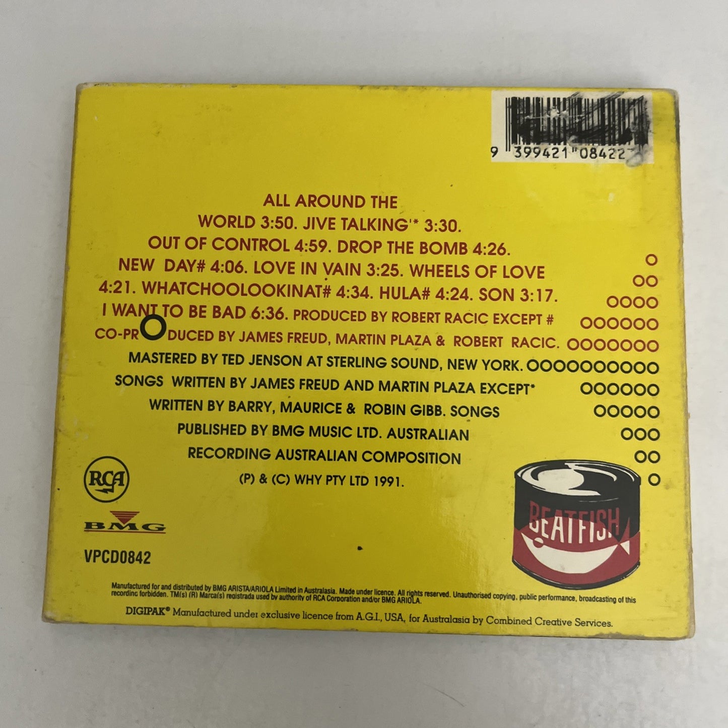 Beatfish – Beatfish (CD, 1991) Digipak Album VPCD0842