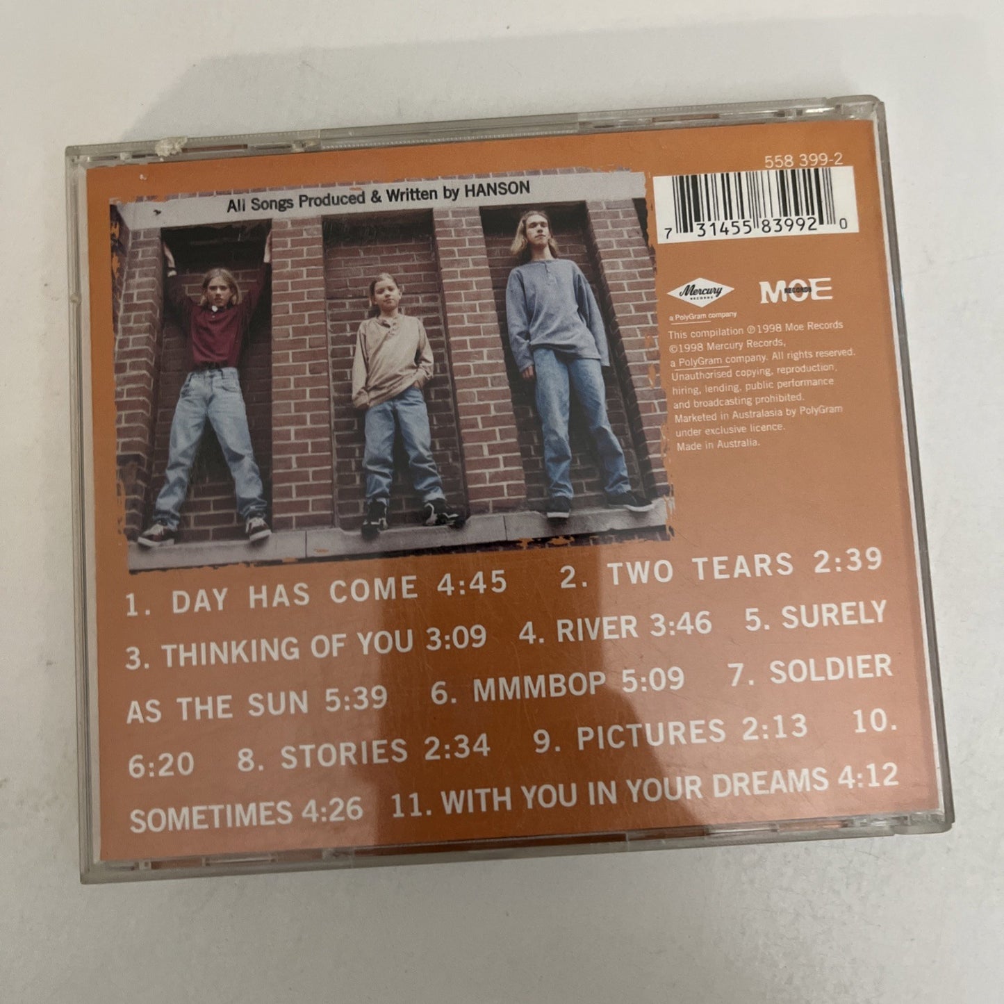 Hanson – 3 Car Garage: The Indie Recordings '95-'96 (CD, 1998) Album  558 399-2