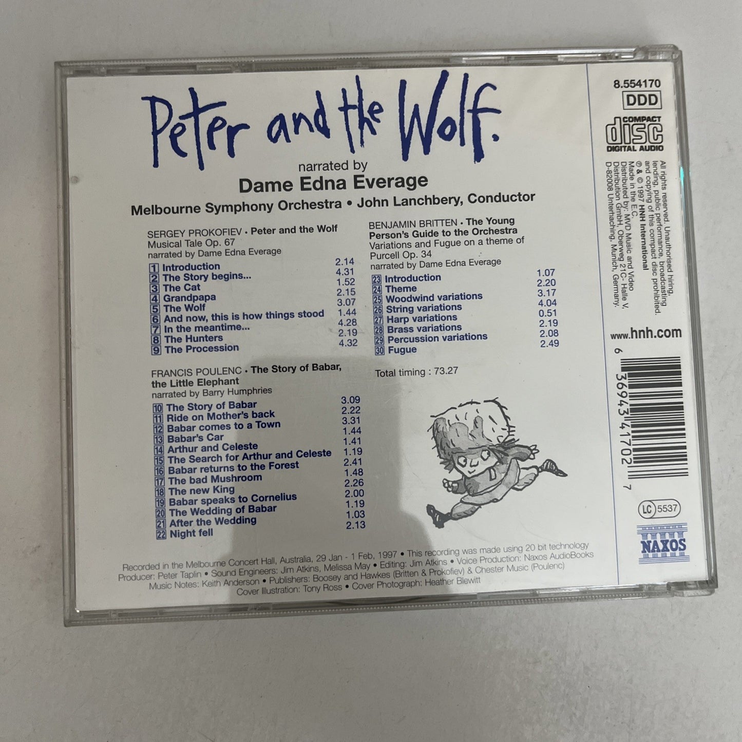 Dame Edna Everage – Peter And The Wolf (CD, 1997)  8.554170